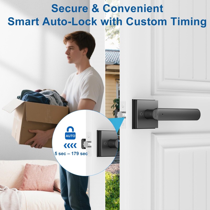 Gavdhe Fingerprint Door Lock & Biometric Door Knob with App