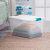 Sterilite 64 Qt Latching Storage Box, Stackable Bin with Latch