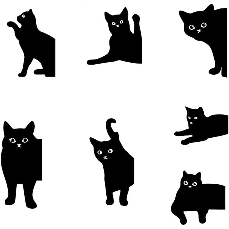 Marcapáginas Magnético de Gato Curioso, 7 Pcs Marcapáginas Magnéticos, para