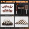 Mixiflor 30 Pcs Flap Wheel Sander for Dremel, 80 Grit