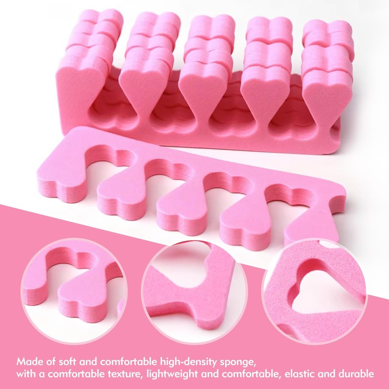 ToeSeparators 50PCS,Soft Sponge Nail Toe Separator Divider, for Household Use,