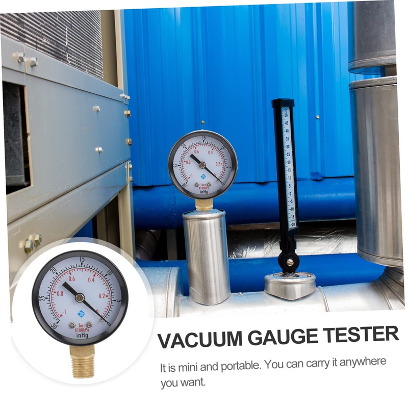 TEHAUX Pcs Inhg Vacuum Pressure Gauge Compressor Tool Mini Portable