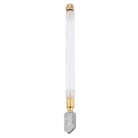 Akozon Glass Cutter, Oil Feed Glass Cutter Professional Plastic Handle Glass Cutting Tool