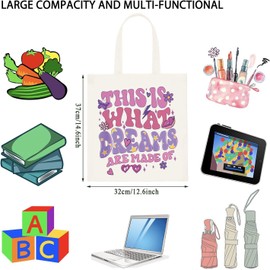 Lizzie Mcguire This Is What Dreams Are Made Of Canvas Tote Bag for Girls (Dreams Made CA)