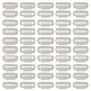 50pcs Hair Extension Clips Set Stainless Steel DIY 8 Teeth
