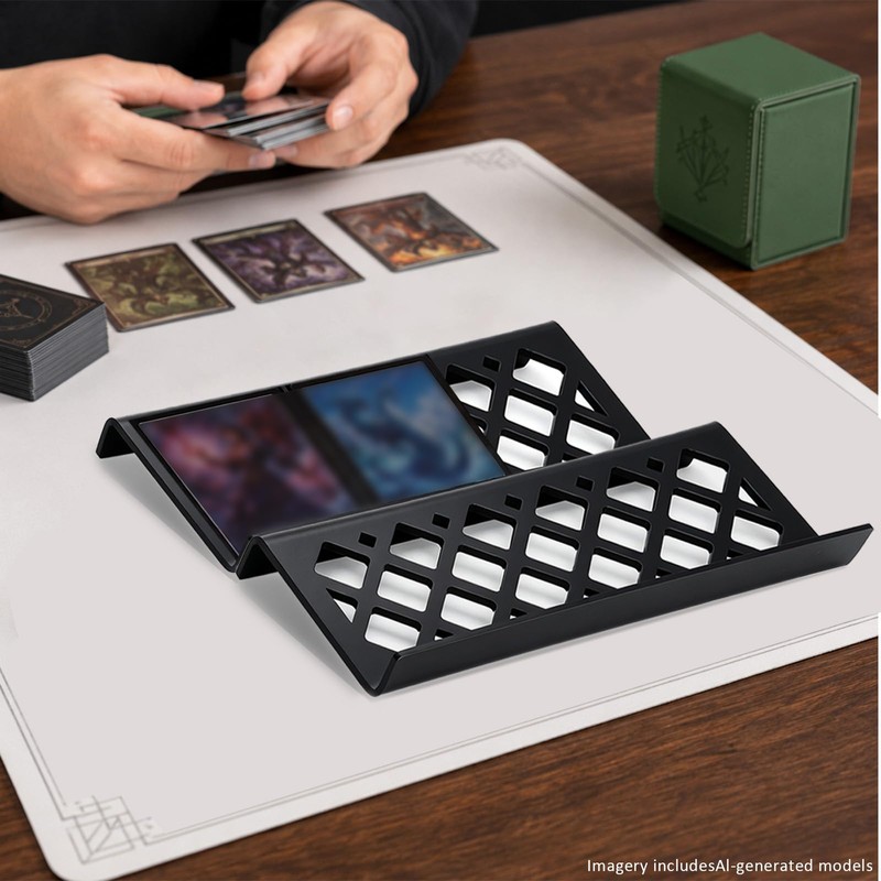 clbutge 25 Pack Modular Trading Card Risers for Display Case,