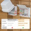 2 Pcs Recessed Outlet Box, DBHS1W-1 Low Profile Electrical Boxes,