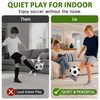Surpop Silent Indoor Soccer Ball Size 4 for Kids, Quiet