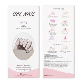 Light Black French Tip Gel Nail Strips, KALEFUL Semi Cured Gel Nail Stickers Nail Art Decoration Design Supplies