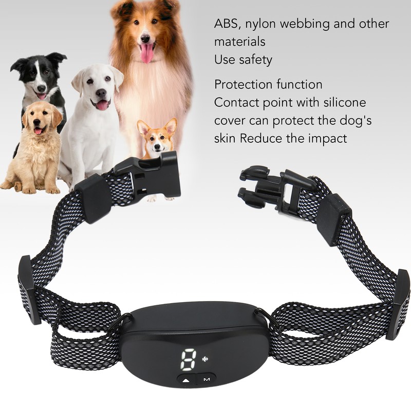 Dog Bark Collar Prevent Barking Rechargeable Automatic 3 Safe Modes