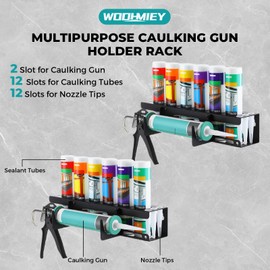 WODHMIEY Caulking Gun Holder Wall Mount Tool Storage Rack, Caulking Tube Holder for Sealant Tubes, Silicone Tube Storage Holder, Garage Organization, Workshop Organizers and Storage (2 Set)