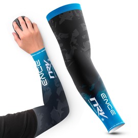 NRV Arm Sleeve - ENCE Esport - Gaming Compression Sleeve for Esports - Breathable, Durable and Flexible Design - Rainbow Six Siege & Counter Strike Teams (Blue, S)