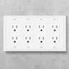 Modern Edge Decorative Wall Plate Switch Plate Outlet Cover, Durable