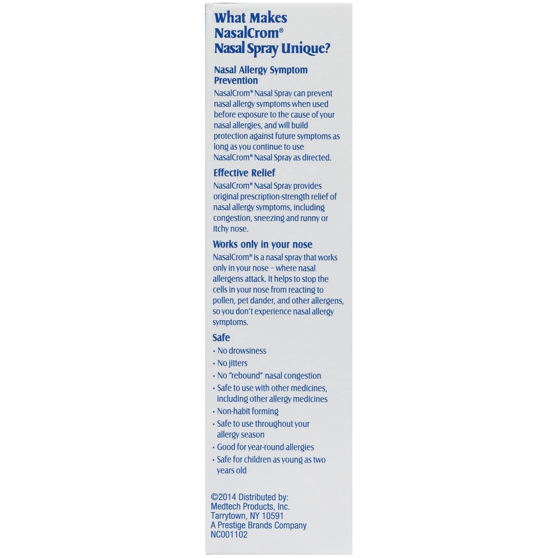 NasalCrom Nasal Spray Allergy Symptom Controller | 200 Sprays |