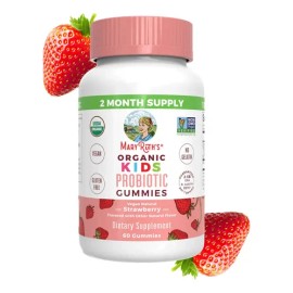 Probioticos Orgánicos Para Niños 60 Gomitas Mary Ruths Fresa