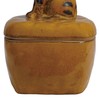 Creative Co-Op Stoneware Jar with Tiger Handle and Lid with