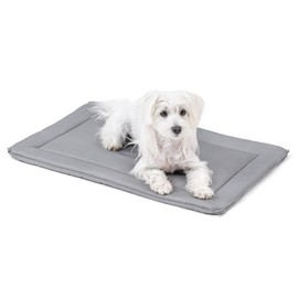 PELZIN Cybarmour Chew Proof Dog Crate Pad - Outdoor Indestructible Dog Bed - Tough - Potable - Machine Washable - Water & Dirt-Resistant - Small Breeds & Fits 24-Inch Crate - 23"x16", Limestone