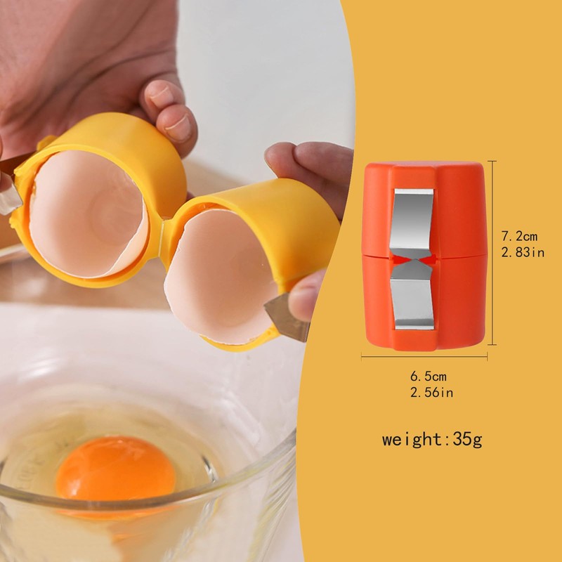 RHHGHY 3 Packs Egg Cracker Tool, Handheld Egg Cutting Tool,