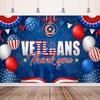 Veterans Day Decorations Backdrop Banner 5x3Ft Thank You Veterans Banner