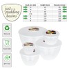 Just Pudding Basins Clear Space Saving Set of Plastic Steam