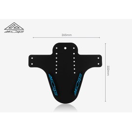 AZONIC Splatter Fender MTB Mudguard, Bicycle Splash Guard for Back and Front, Universal Fit, Suitable for Mountain Bike, Trekking, E-Bike, BMX Bike and Much More