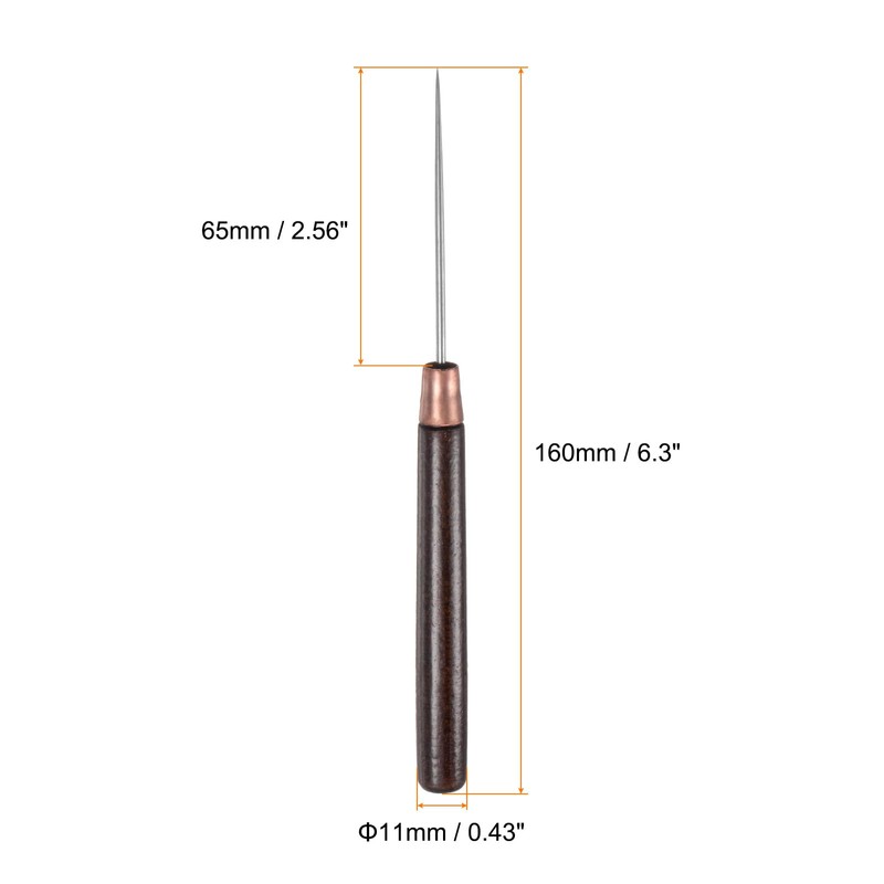 sourcing map 3pcs Handwork Sewing Awl Slender Awl Leather Punch