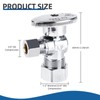 (4 Pack) BH Angle Stop Valve 1/2" Nominal Comp x