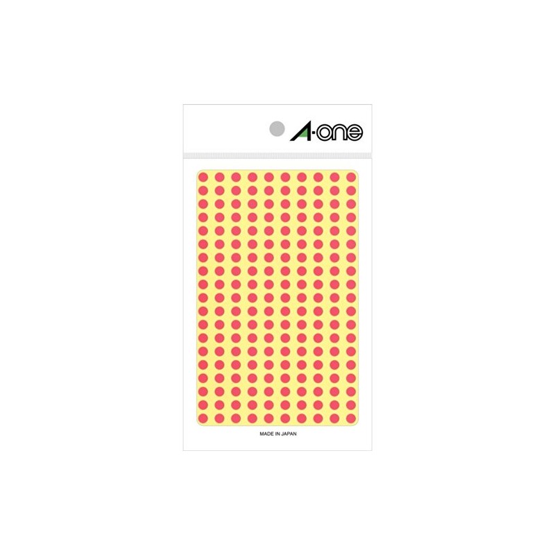 e-wan (A – One) Color Label Peach Round 5 mm φ 9 Seat (Piece)