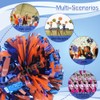 Lovecheer 2PCS Cheerleading Pom Poms Blue and Orange Cheer Pom