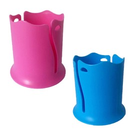 2Pcs Paddle Board Cup Holder,Universal Drink Holder, Anti-Toppling Design for Kayak, Surfboard, Boat, Blue and Pink