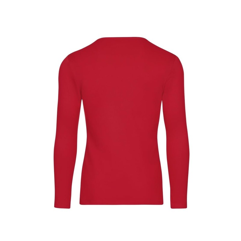 Trigema Trigema Mädchen Langarm-Shirt-T-shirt Bambina, Rosso (kirsch 036), 6 anni