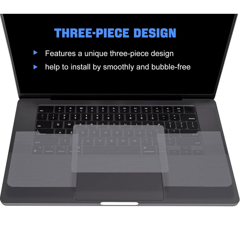 Palm Rest Protector Skin Cover Set Compatible with MacBook Pro