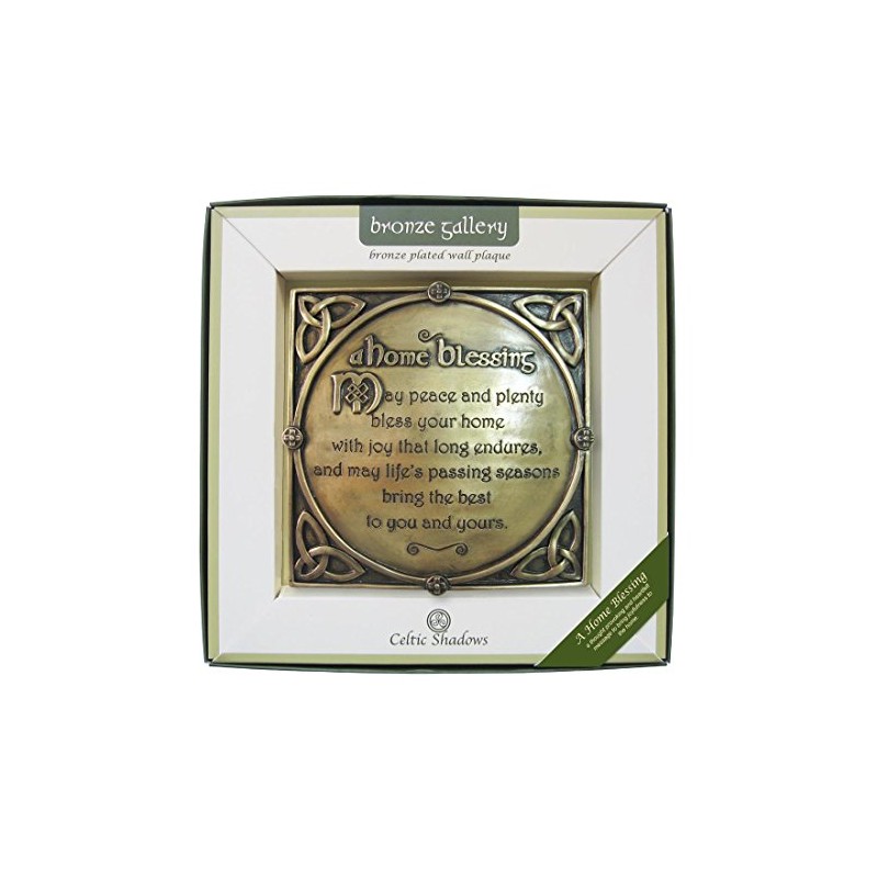 Bronze Plated Wall Plaque with A Home Blessing