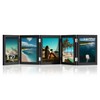 DUENPY 5 Folding 5x7 Picture Frame Horizontal Engineered Wood Accordion