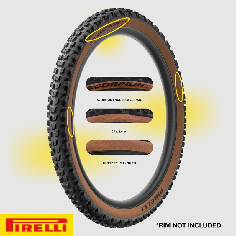 Pirelli Scorpion Enduro M HardWall Bike Tyre, 29 x 2.4,