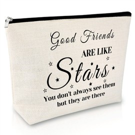 Birthday Gifts for Women Friends Makeup Bags Friend Gifts for Girls Friendship Birthday Gift Long Distance Friendship Gifts Cosmetic Bag Christmas Graduation Gift for Sister Beties Friend