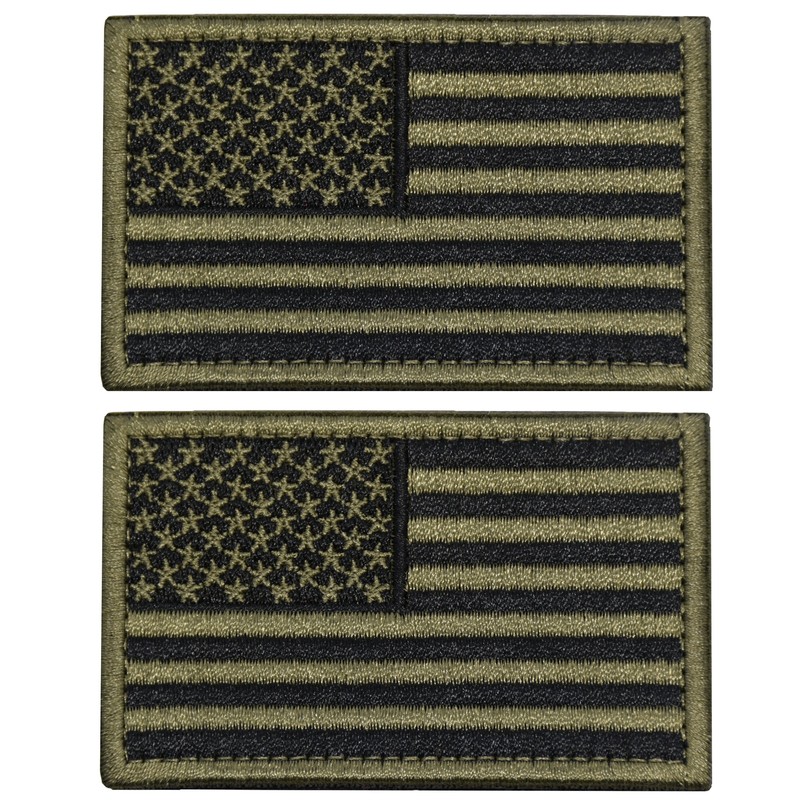 U-LIAN U-LIAN 2 PCS USA Flag Patch Tactical Morale Patch