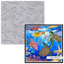 Hying Sea Turtles Starfish Cutting Dies for Card Making, Ocean Corals Die Cuts Shells Fish Dies Stencils Embossing Template for Craft Scrapbooking DIY Photo Album Decorations
