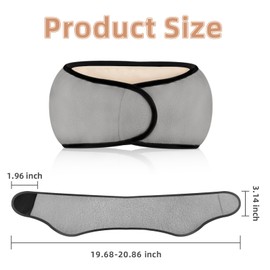 Yonchic Sleep Mask, with a Pair of Earplugs, 2 in 1 Ear Mask and Eye Mask for Sleeping, Light Blocking Adjustable Eye Cover for Women & Men (Gray)