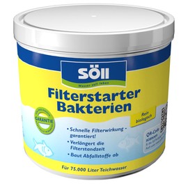Söll Filter starter bacteria high-purity micro-organisms for ponds - natural filter bacteria activate the biology of the filters in the garden pond, fish pond, koi pond, swimming pond