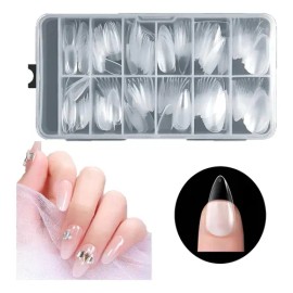 240pcs De Uñas De Gel Blandas De Diferentes Tamaños Y Formas                                                                                          