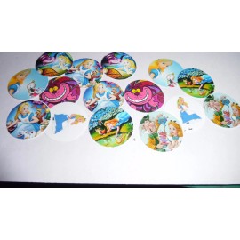 Unbranded Pre Cut One Inch Bottle Cap Image Alice In Wonderland  Free Shipping - photo, 25 images