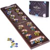 VAMSLOVE Wooden Mancala Board Game with Magnetic Lock / 48+8