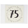White Cotton Cards 75th Birthday Memories Photo Album (MTGA75T), of