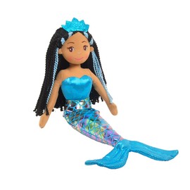 Linzy Toys,Aria Mermaid Doll, Soft Plush Mermaid, Blue, 18" Mermaid Toys for Little Girls, Sirena's para ninas, Sirena's Plush (89002)