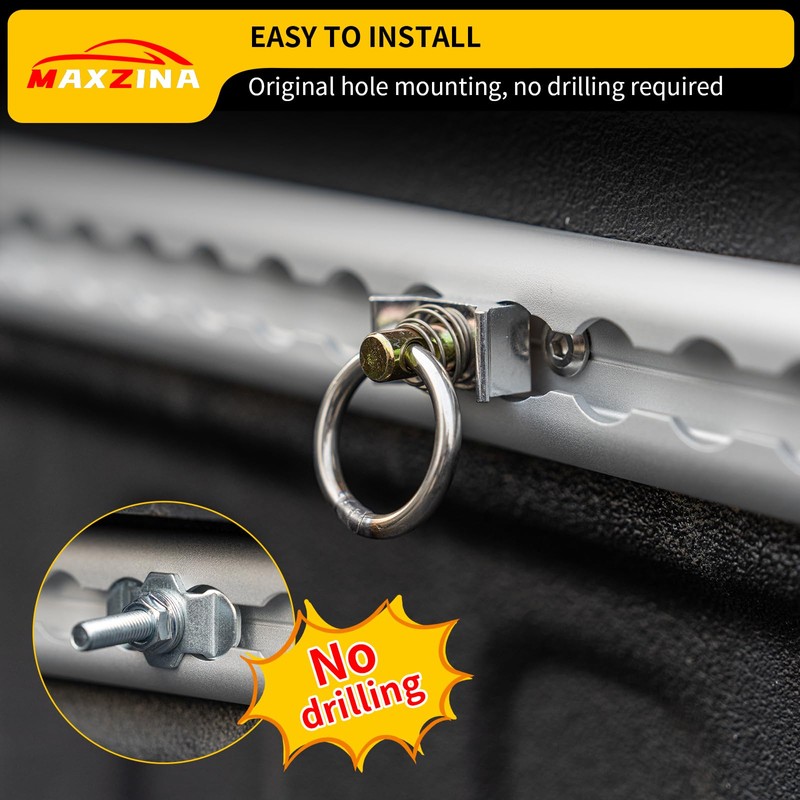 Maxzina Trail Rail System Compatible with 2020-2026 Jeep Gladiator JT