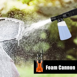 Imdot Electric Pressure Washer 2000 PSI Portable Power Washer with Adjustable Nozzle, 1.0GAL Foam Cannon for Cars/Fences/Driveways/Home/Patios Cleaning, Orange