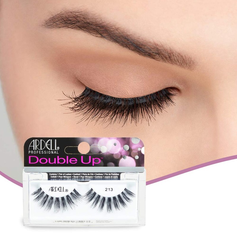 Ardell Double Up 213 False Eyelashes - Dramatic Volume, Reusable