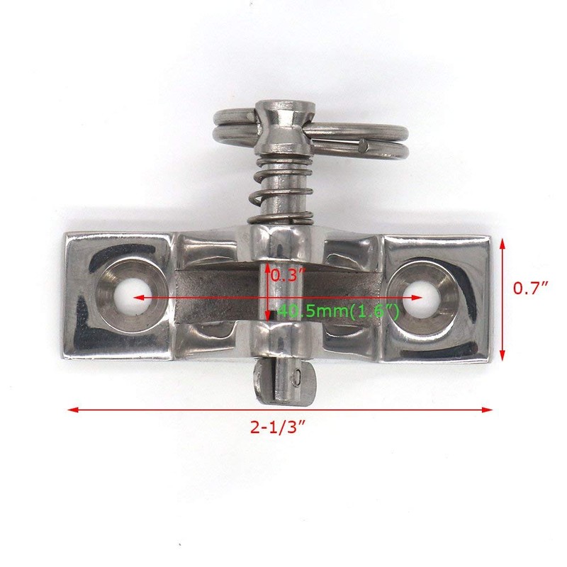 DollaTek 2-Piece Deck Hinge 90° with Quick Release Pin Boat