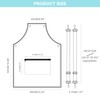 MIKI WELL Hair Stylist Apron with pocket - Waterproof Transparent